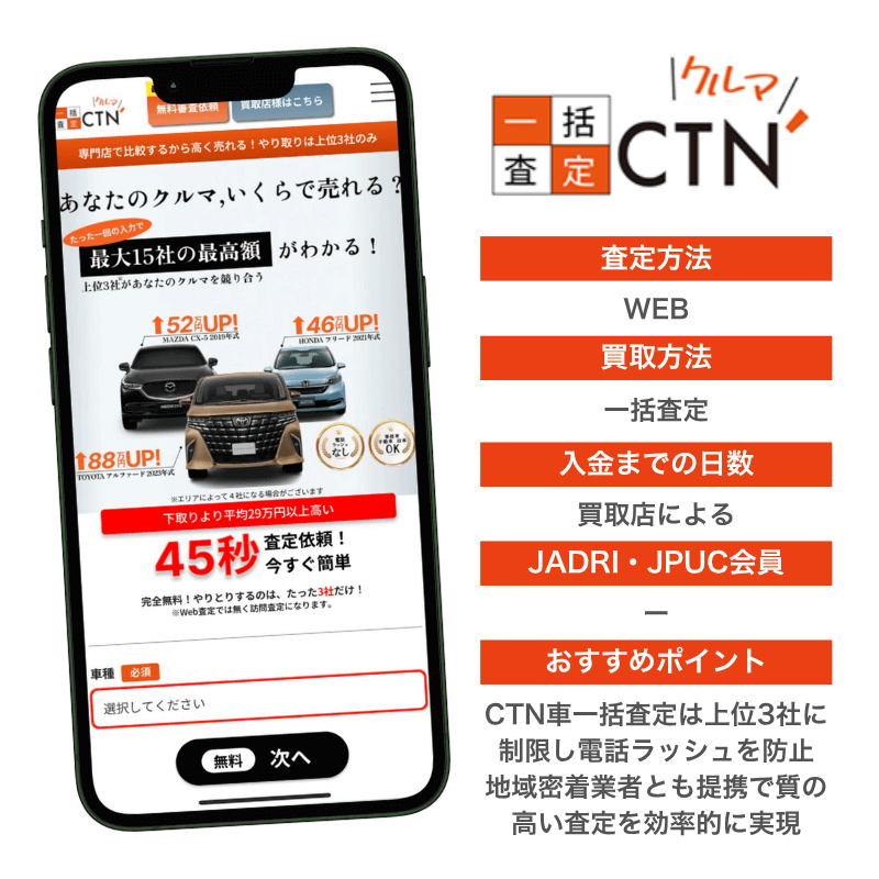 CTN車一括査定